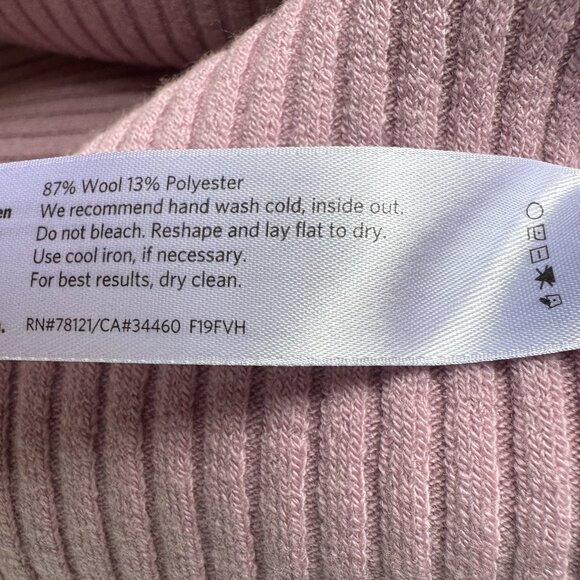 EUC Eileen Fisher Lavender Funnel Neck Long Sleeve Sweater in Women's Medium - Picture 7 of 7